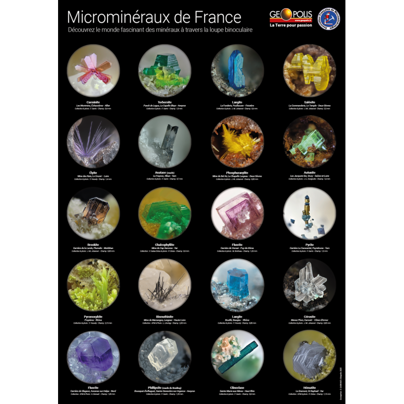 Posters Microminéraux de France