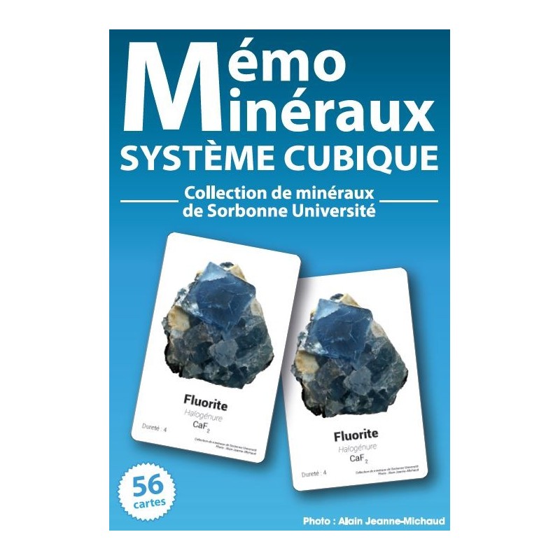 Mémo Minéraux - Système cubique (EPUISE)