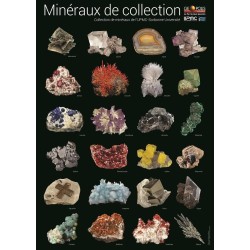 Posters - 24 minéraux du Monde de la Collection de la collection Sorbonne Université (EPUISE)